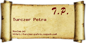 Turczer Petra névjegykártya